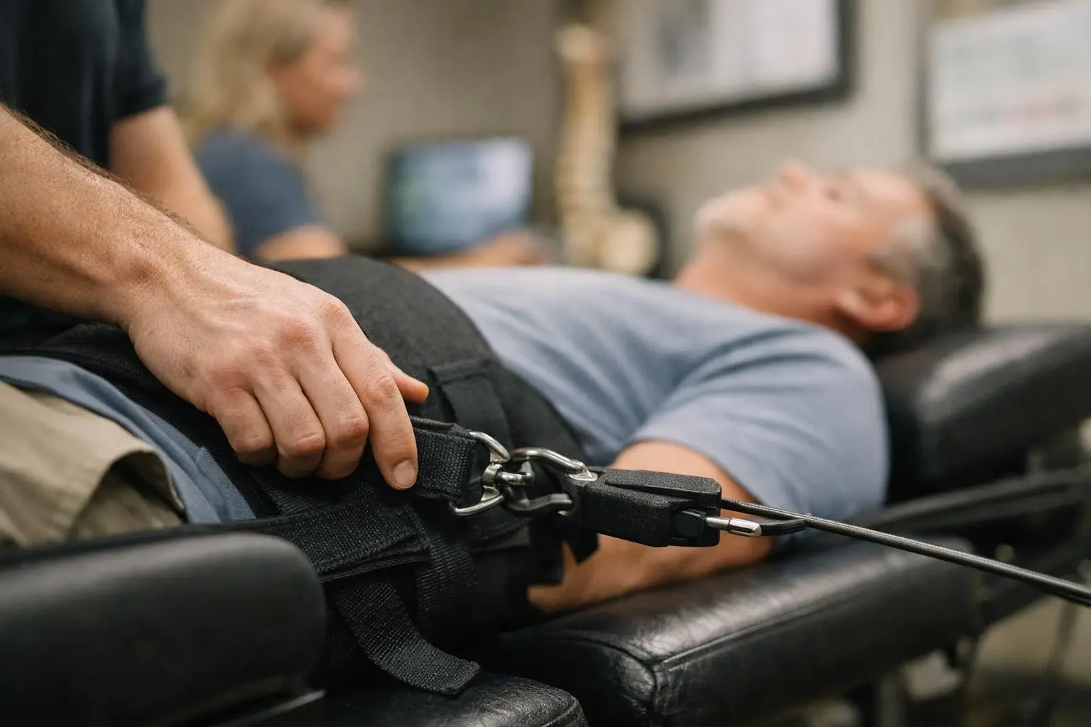 Decompression Therapy in Chiropractor: Decompression Therapy is a non-surgical treatment designed to relieve pressure on t...