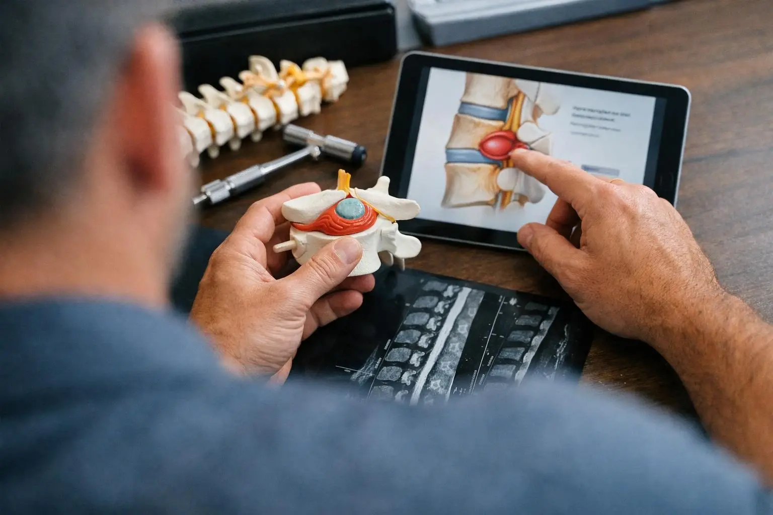 Disc Herniation in Chiropractor: Disc Herniation is a spinal condition where the soft, gel-like center of—visual guide