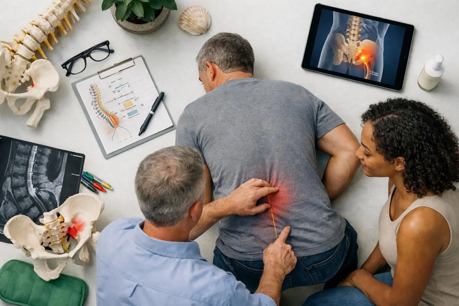 Sciatica in Chiropractor: Sciatica is nerve pain that starts in the lower back and travels—visual guide